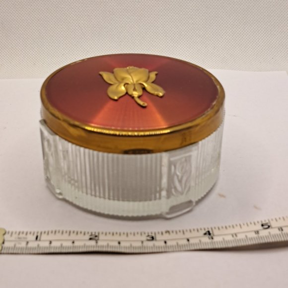 Vintage Ladies Dresser Powder Jar - Picture 2 of 8